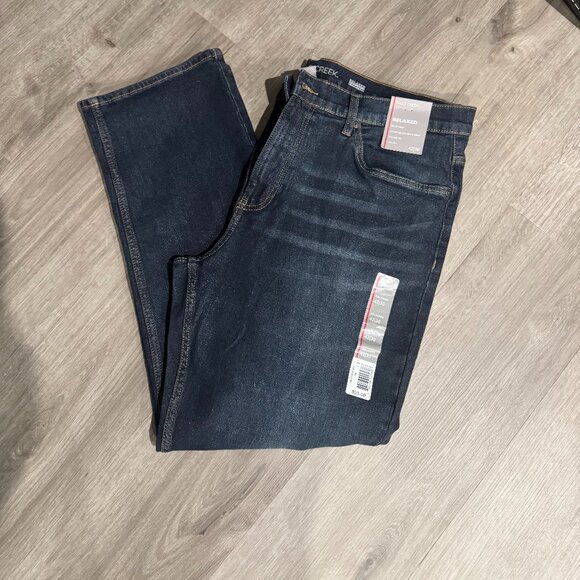 Falls Creek Men's Relaxed Fit Jeans Stretch 42x30 - Picture 1 of 6